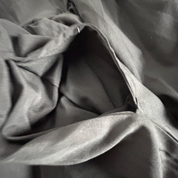 Womens Black Smocked Waist Maxi Skirt XL Elastic Waist Cotton Blend Pull-On - Picture 9 of 9